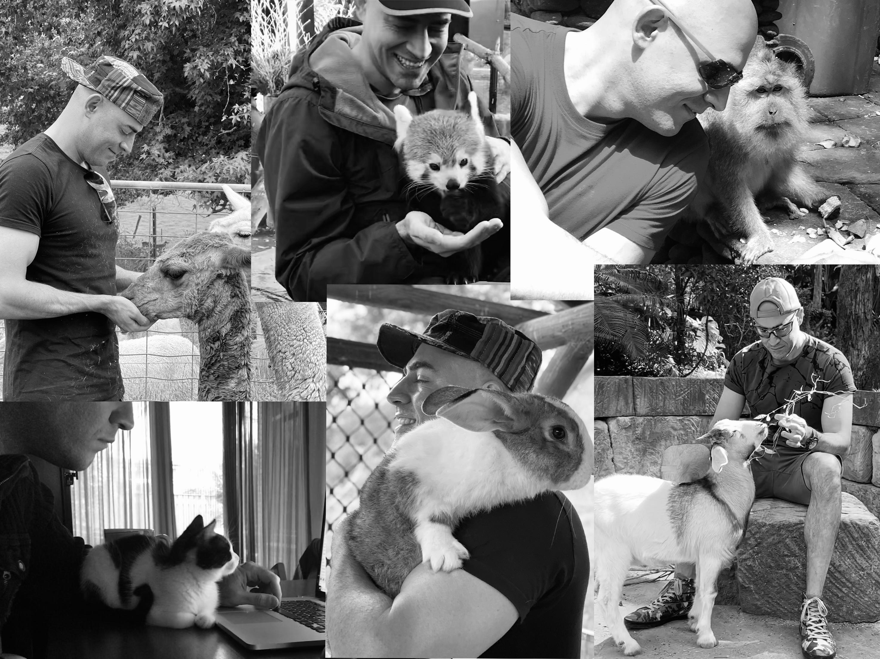 Ben with dogs