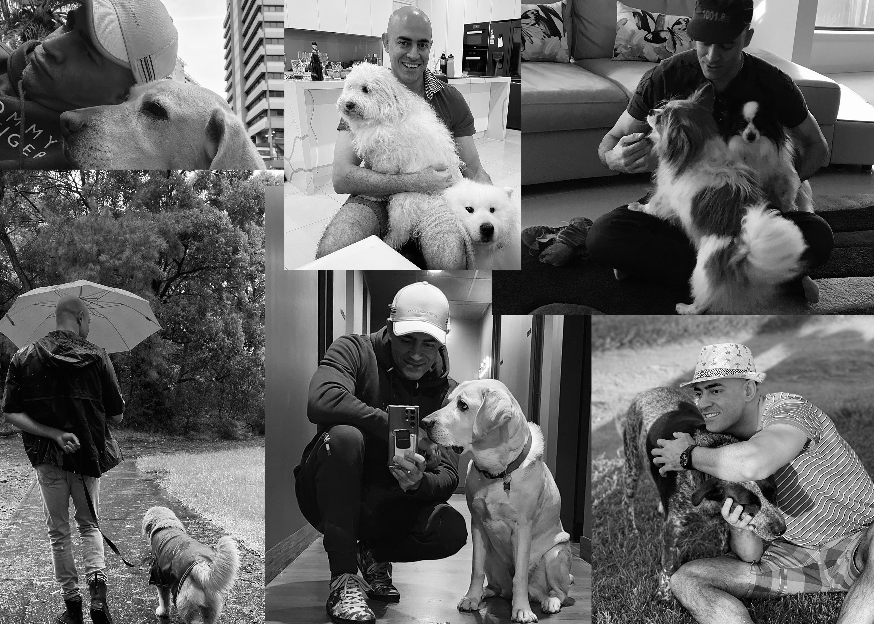 Ben with dogs