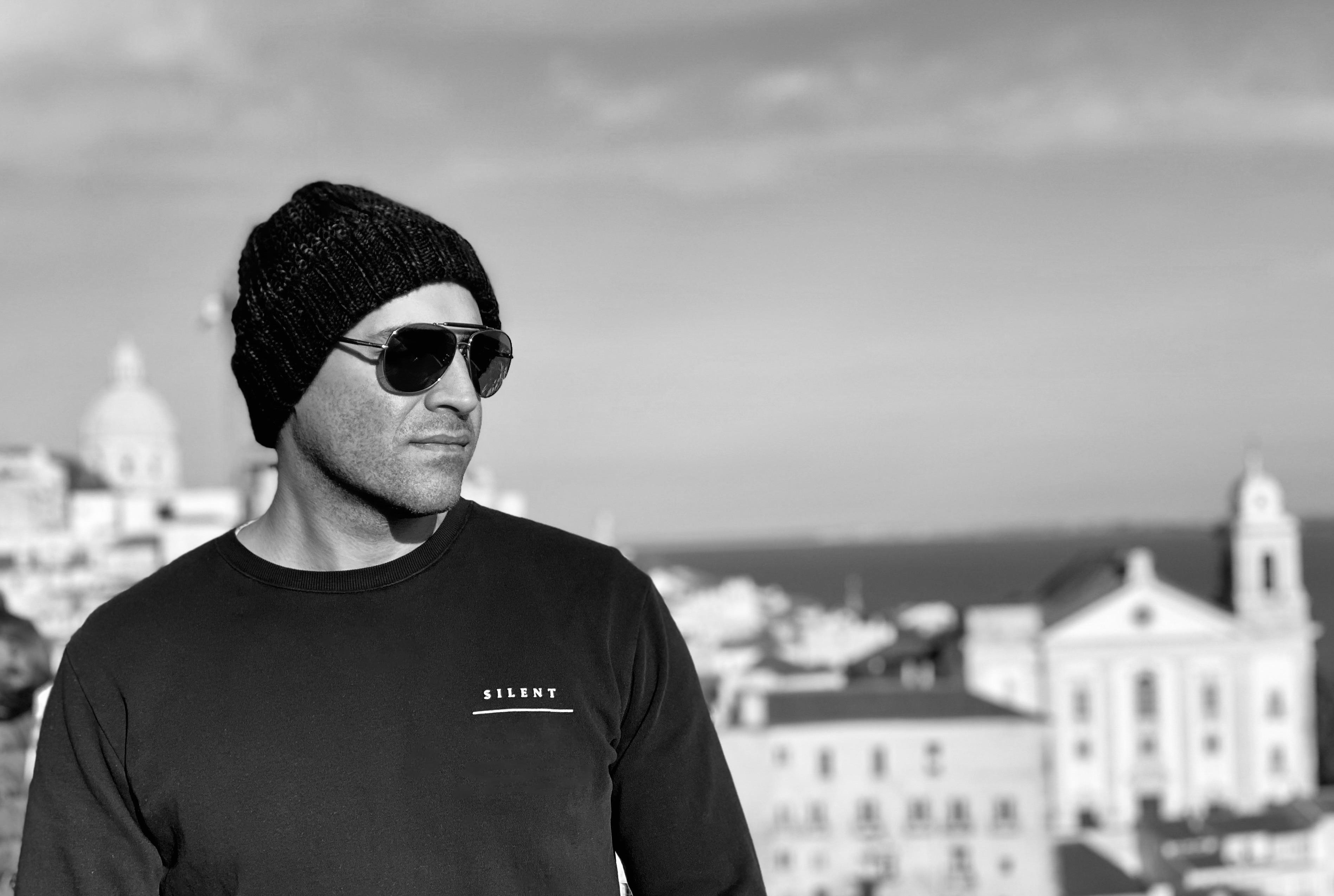 Ben Fahimnia overlooking a city