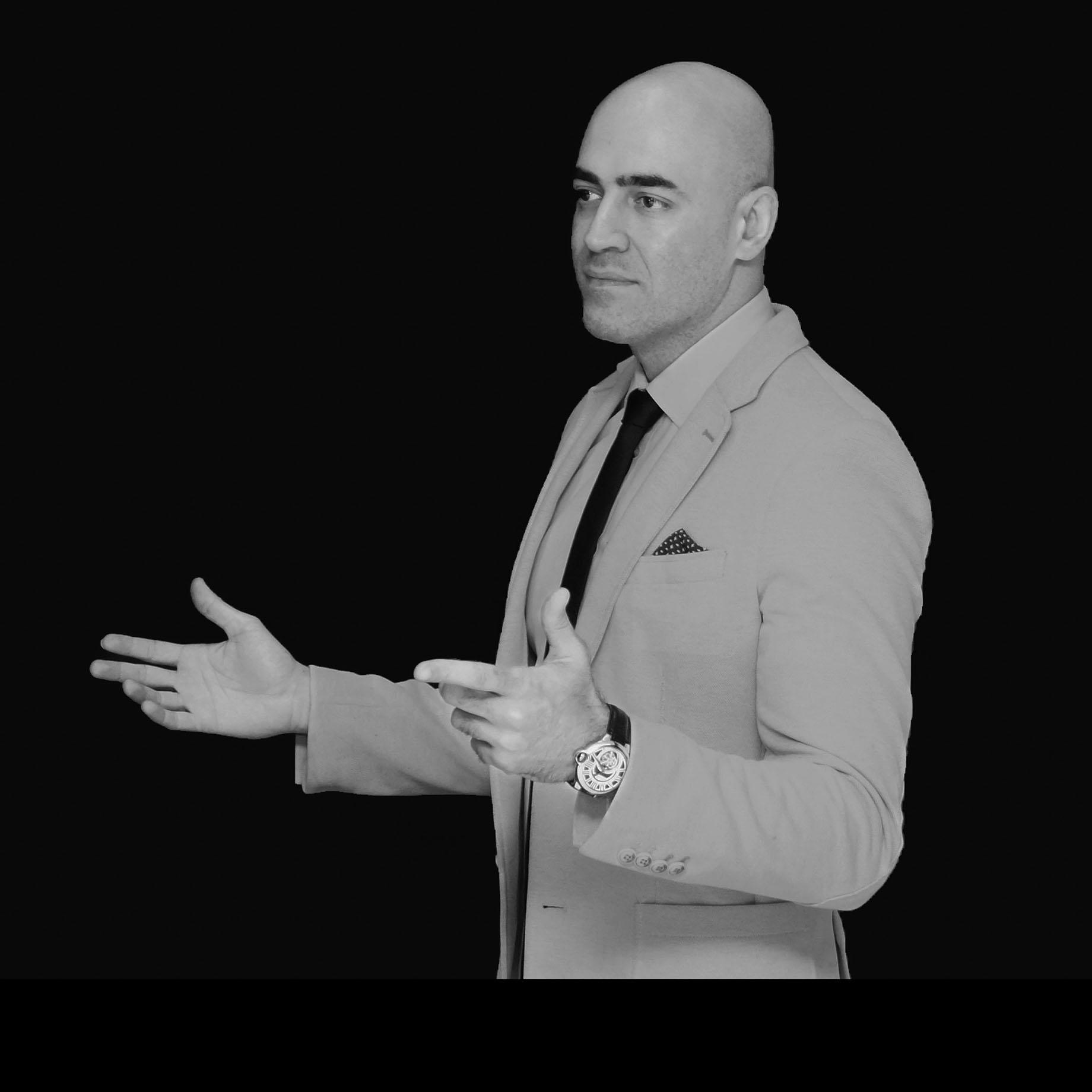 Ben Fahimnia giving a keynote